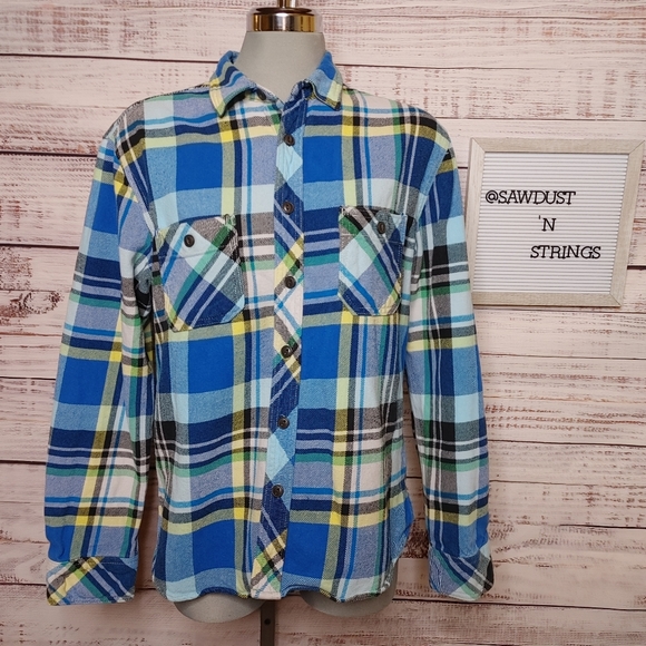 Aeropostale Jackets & Blazers - Blue plaid 💯 cotton shacket size M